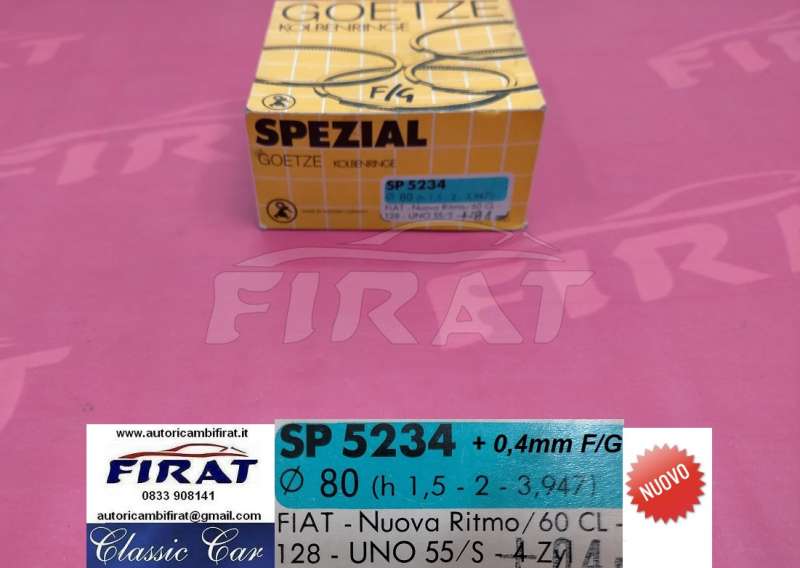 FASCE ELASTICHE FIAT 124 125 128 132 RITMO UNO BETA 0,4 (SP5234)